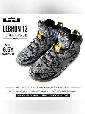 Nike LeBron 12 Flight Pack Basketball Sneakers | Style 685181-080